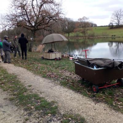 Dimanche 8 décembre, une dizaine de pêcheurs ont fait la fermeture.